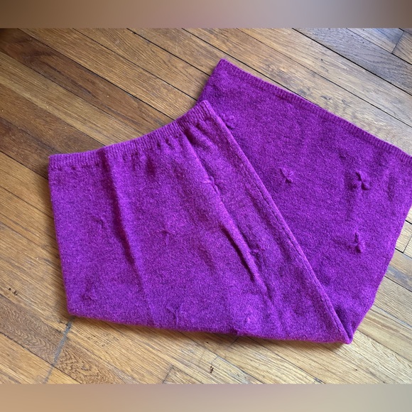 Tach Escarlata maxi skirt Small purple alpaca blend - Picture 3 of 6